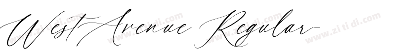 WestAvenue Regular字体转换